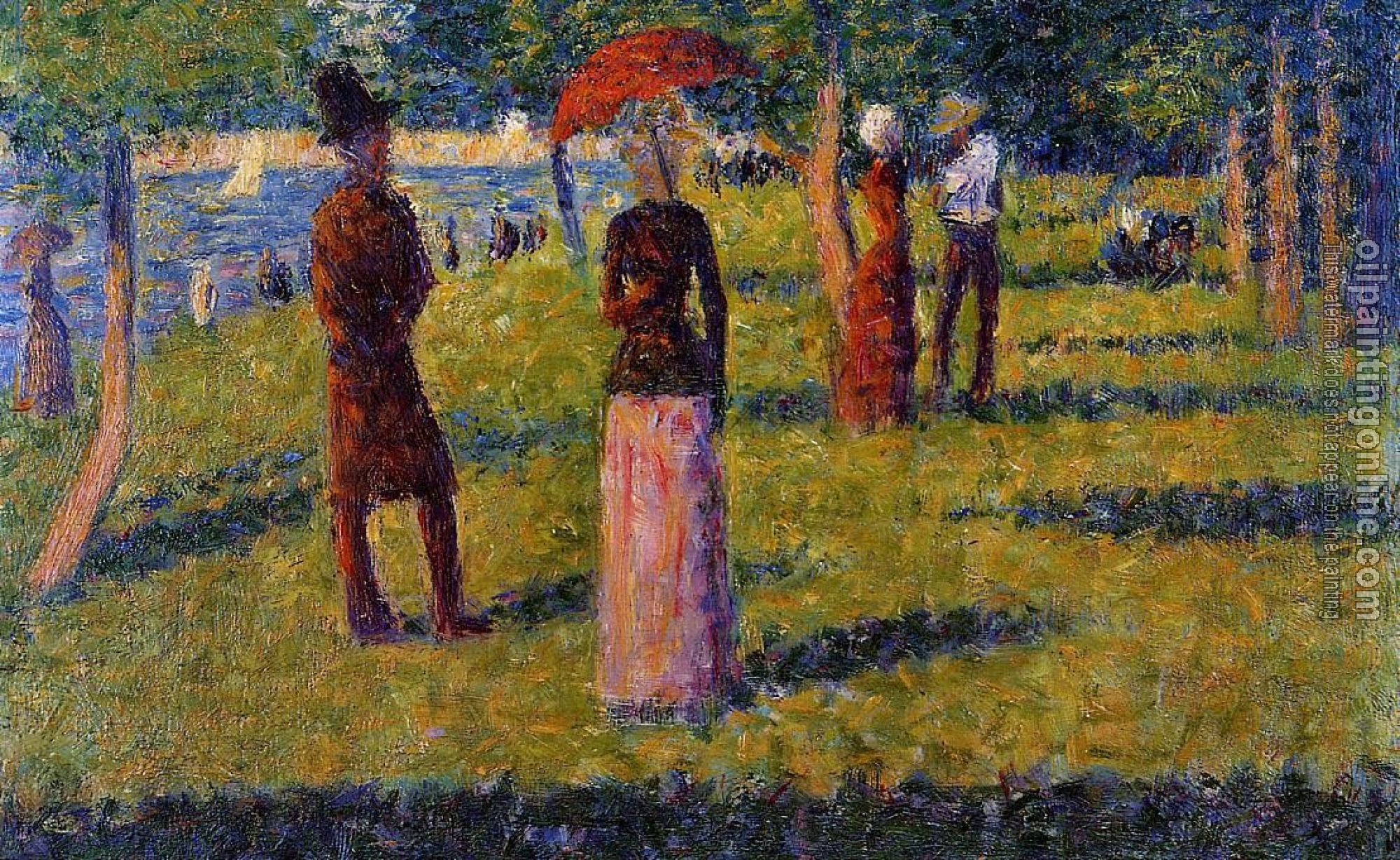 Seurat, Georges - La Grande Jatte, The Rope-Colored Skirt